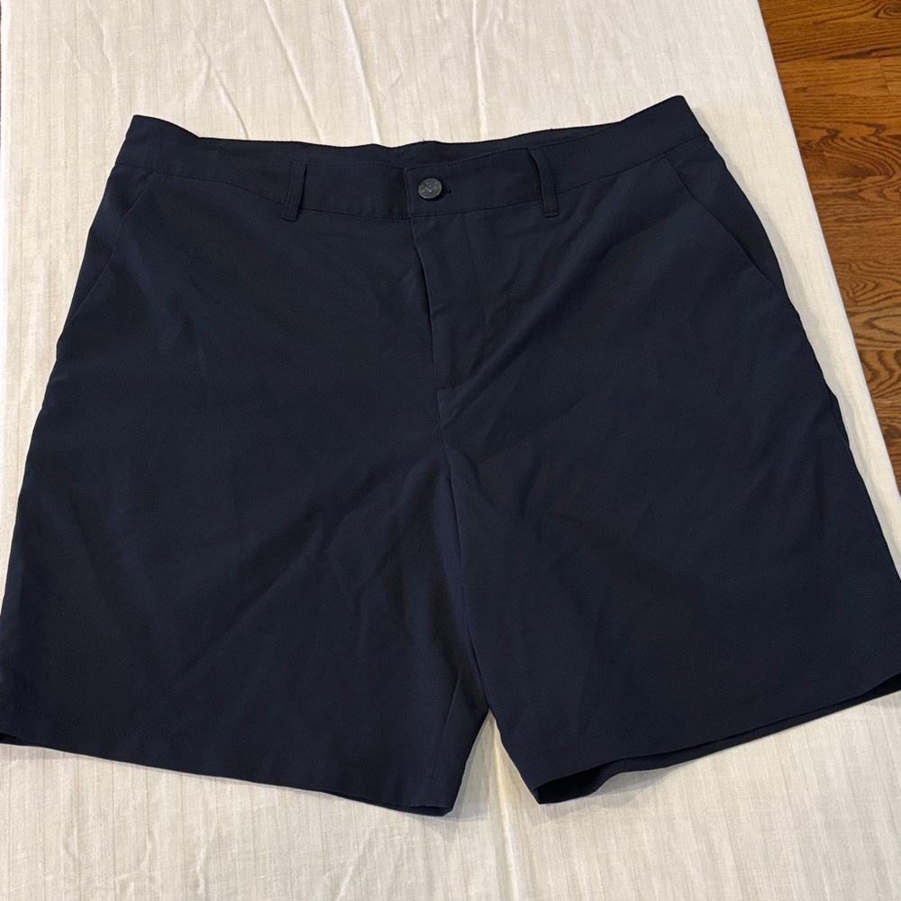 The Normal Brand Men's Navy Hybrid Shorts 34 waist